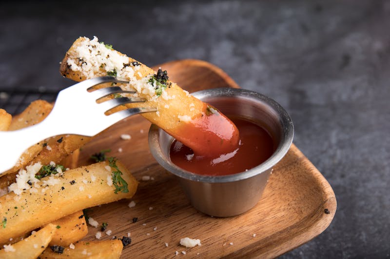 Garlic Parmesan Wings with herb dipping sauce