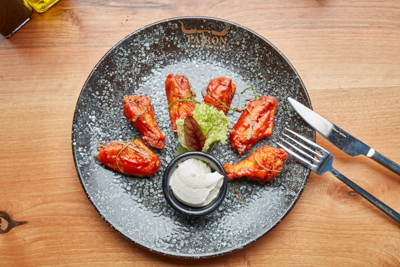 Honey Sriracha Wings with sweet and spicy glaze